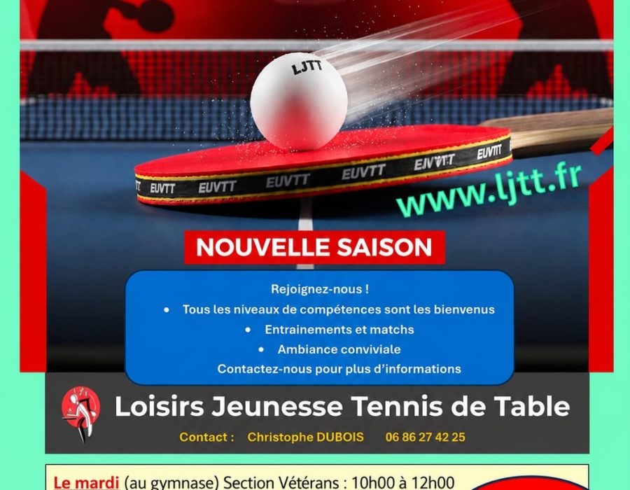 🏓 C&rsquo;est reparti pour une nouvelle saison au LJTT !